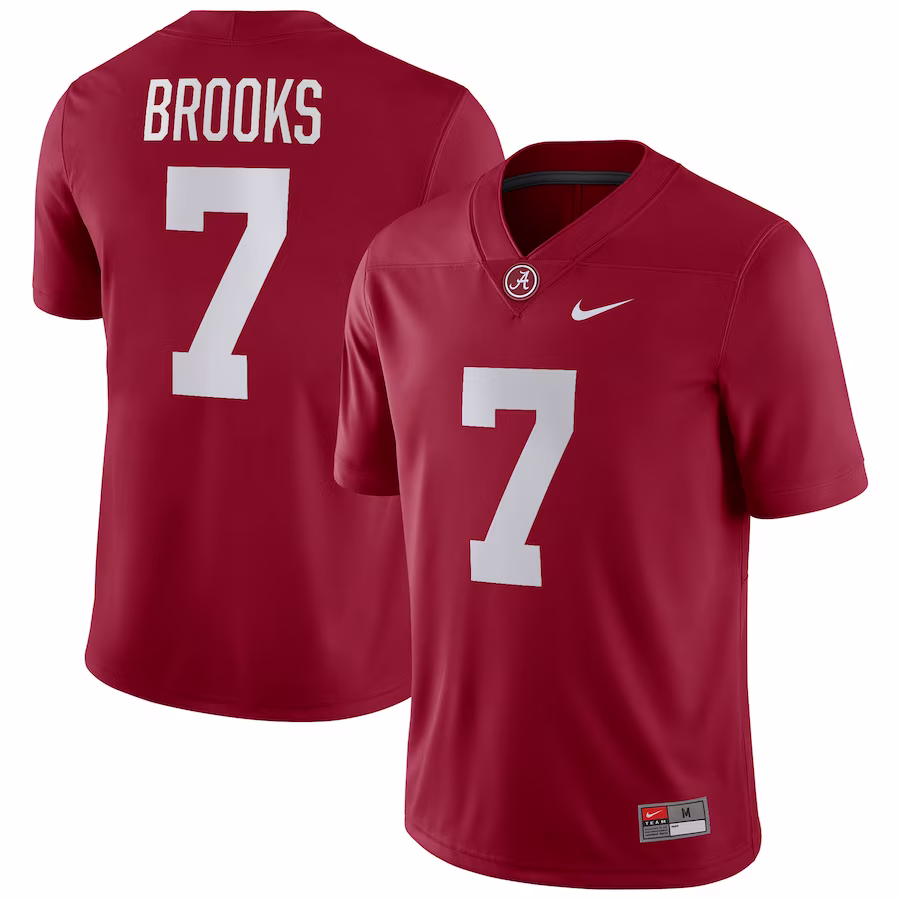 Ja'Corey Brooks Alabama Crimson Tide Nike NIL Replica Football Jersey - Crimson - Jersey