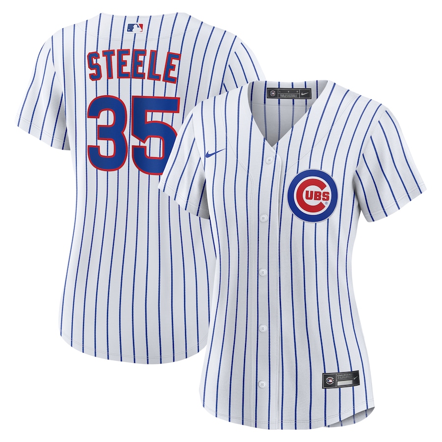 Women's Chicago Cubs Justin Steele Nike White Home Replica Jersey - Jersey