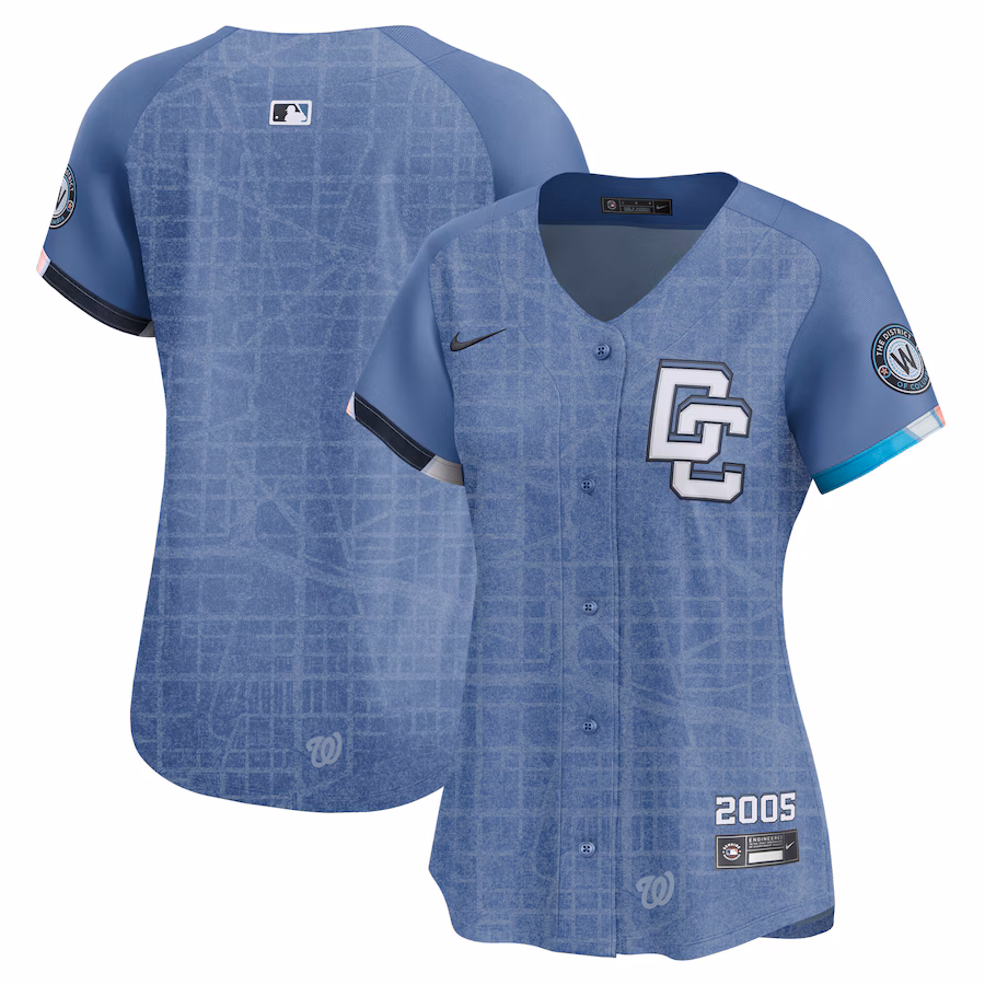 Women's Washington Nationals Nike Blue 2025 City Connect Limited Jersey - Jersey