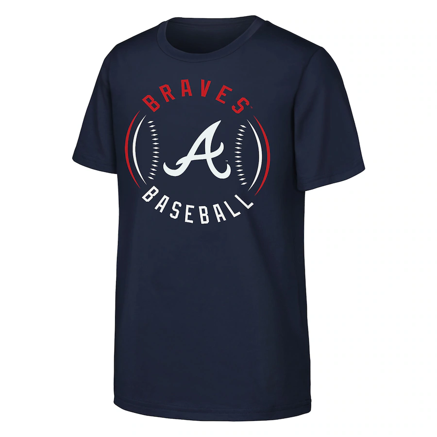 Youth Atlanta Braves Navy Golden Glove T-Shirt - Jersey