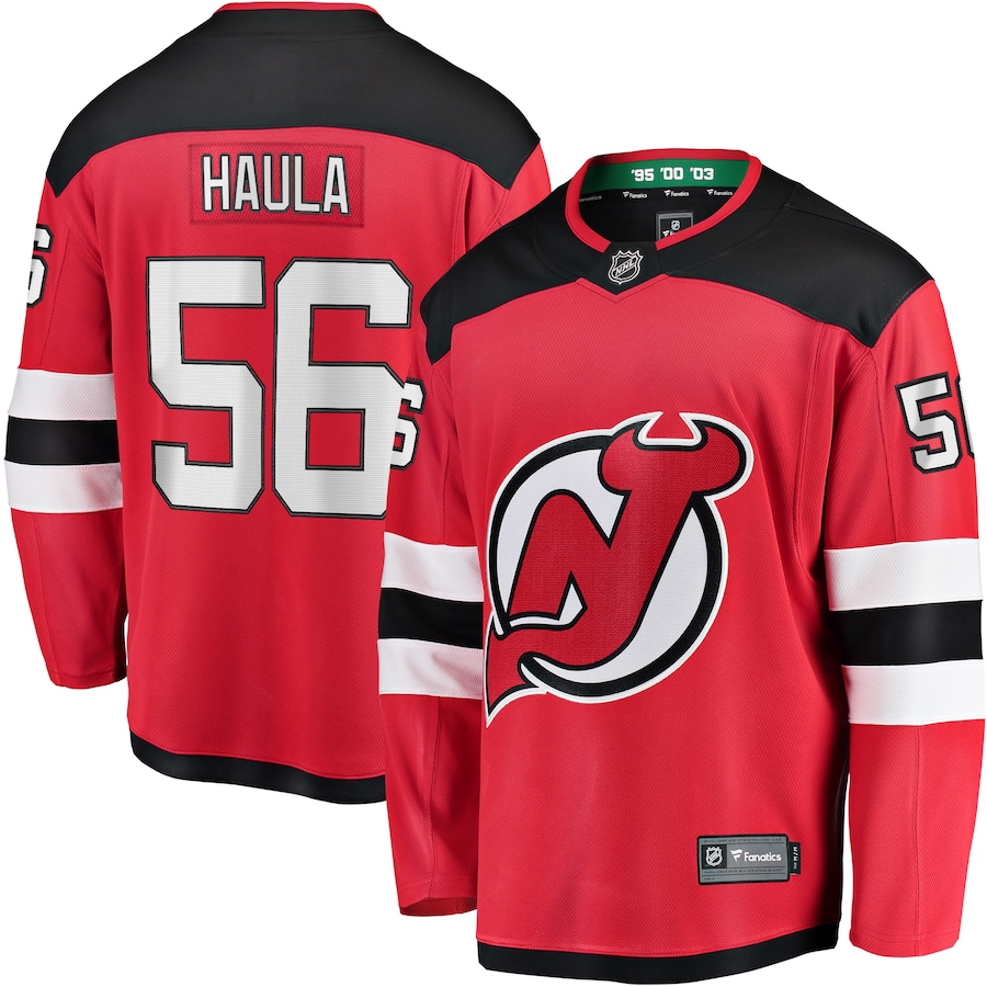 Men's New Jersey Devils Erik Haula Fanatics Red Home Breakaway Player Jersey - Jersey