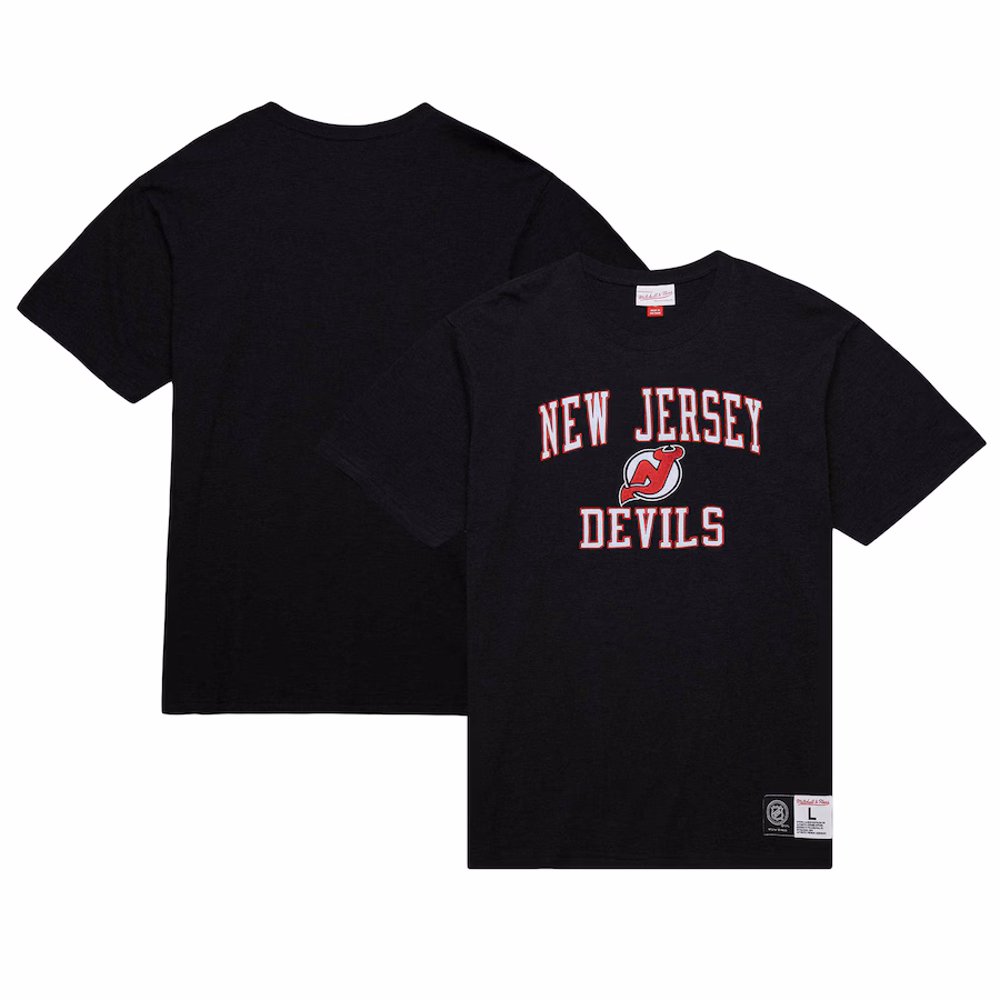 Men's New Jersey Devils Mitchell & Ness Black Legendary Slub T-Shirt - Jersey