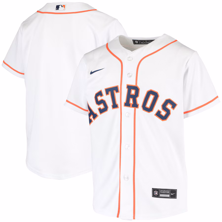 Youth Houston Astros Nike White Home Replica Team Jersey - Jersey
