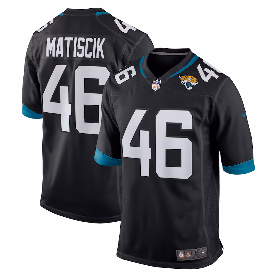 Men's Jacksonville Jaguars Ross Matiscik Nike Black Game Jersey - Jersey