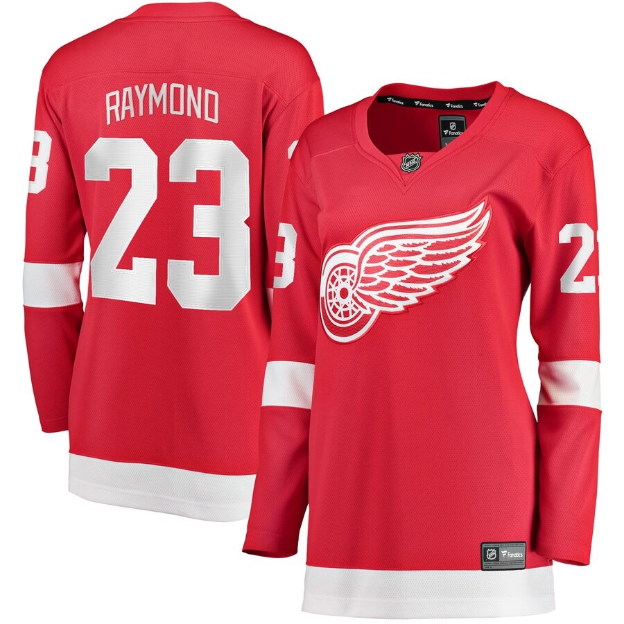 Women's Detroit Red Wings Lucas Raymond Fanatics Branded Red Home Breakaway Player Jersey - Jersey