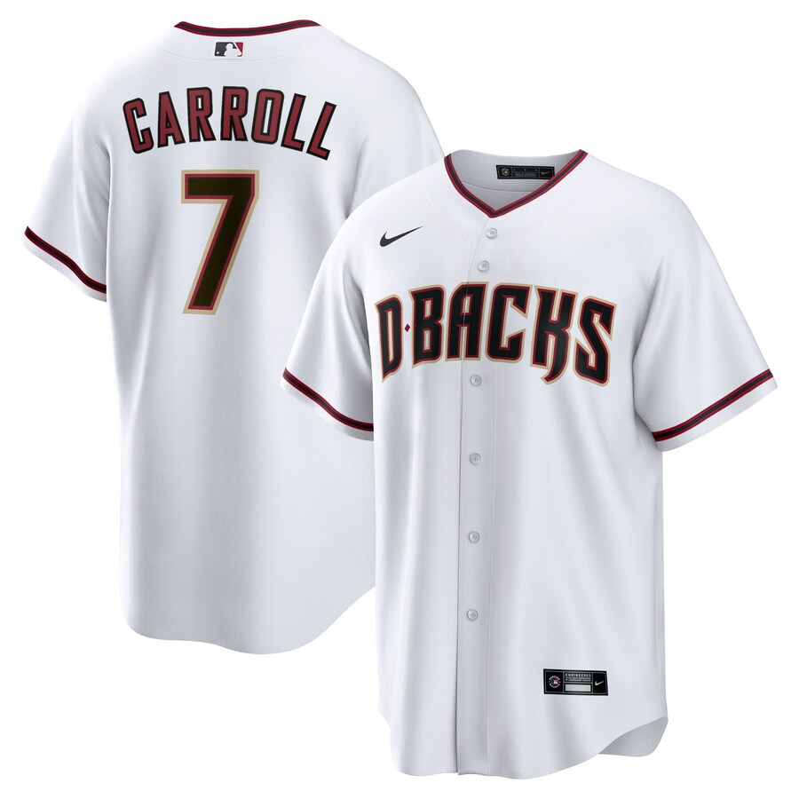 Men's Arizona Diamondbacks Corbin Carroll Nike White Home Replica Player Jersey - Jersey