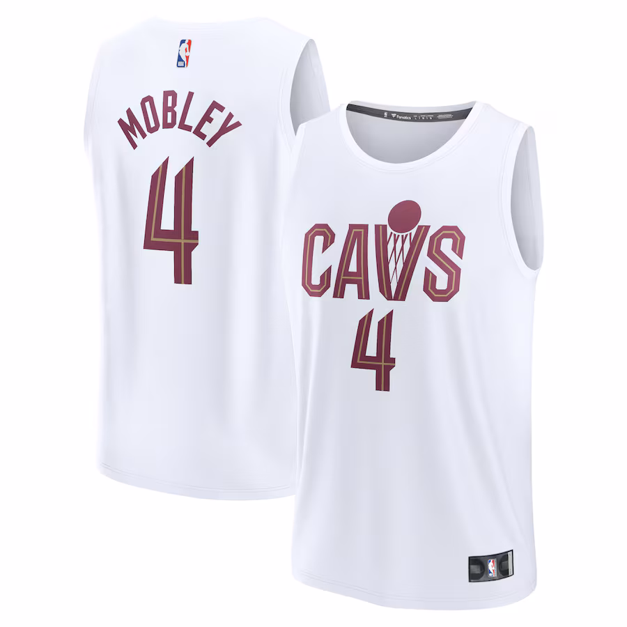 Men's Cleveland Cavaliers Evan Mobley Fanatics White Fast Break Replica Player Jersey - Association Edition - Jersey