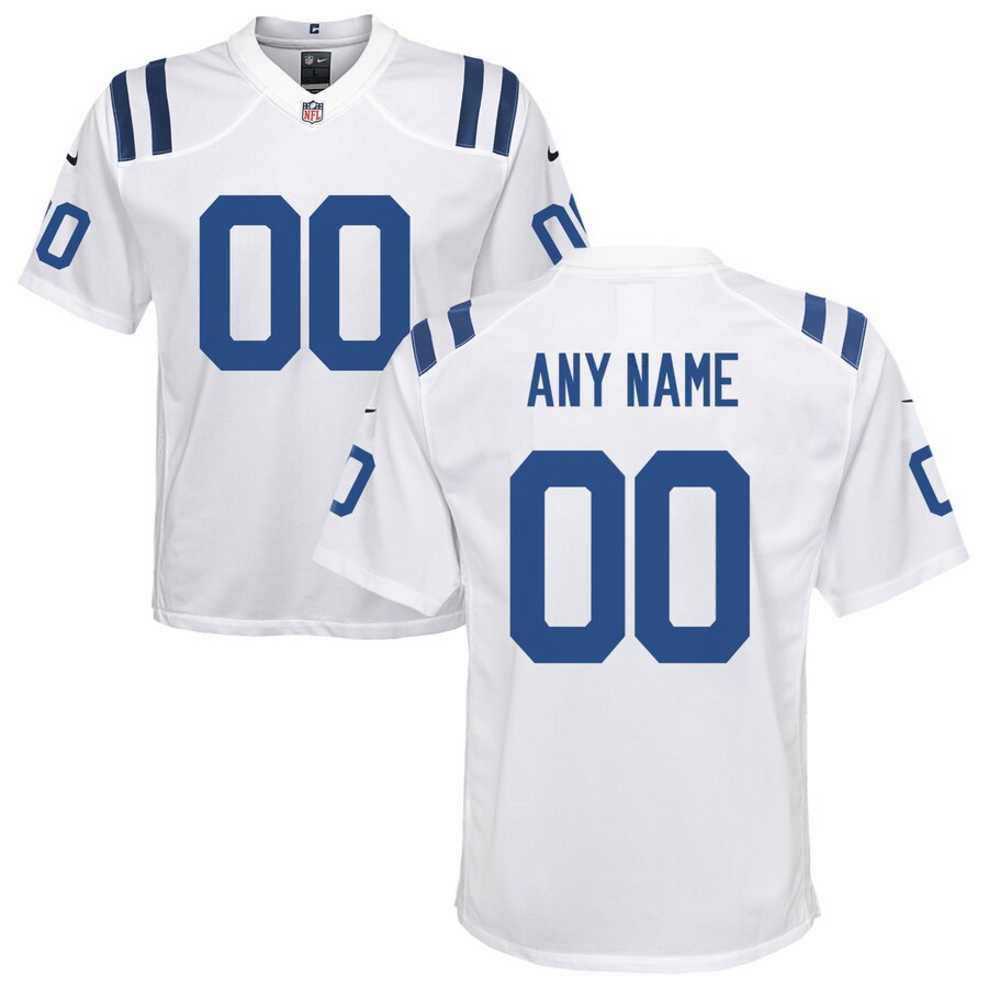 Youth Nike Indianapolis Colts White Custom Game Jersey - Jersey