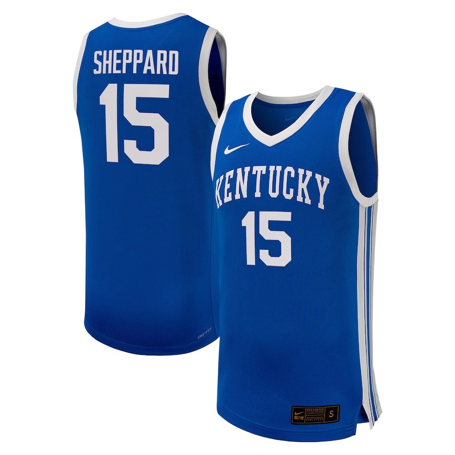 Reed Sheppard Kentucky Wildcats Nike NIL Basketball Replica Player Jersey - Royal - Jersey