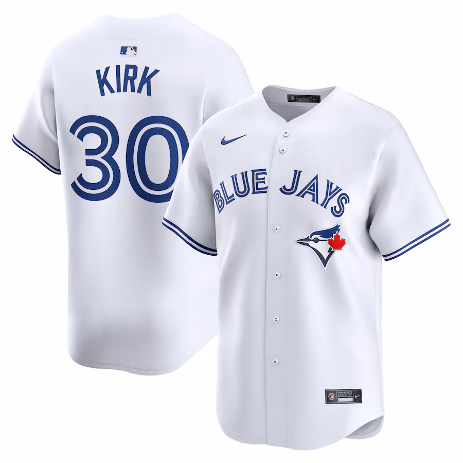 Men's Toronto Blue Jays Alejandro Kirk Nike White Home Limited Player Jersey - Jersey