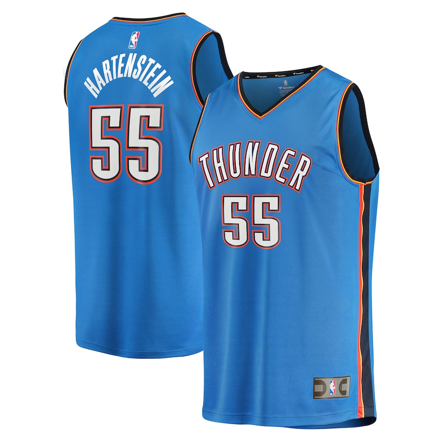 Youth Oklahoma City Thunder Isaiah Hartenstein Fanatics Blue Fast Break Replica Player Jersey - Icon Edition - Jersey