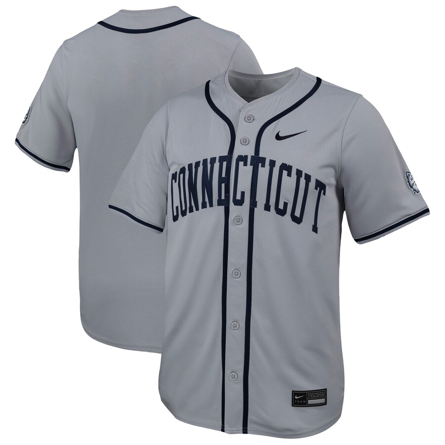 Men's Nike Gray UConn Huskies Limited Baseball Jersey - Jersey