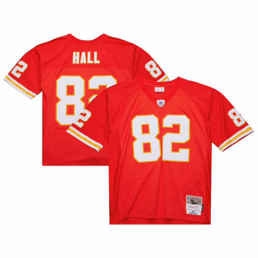 Men's Kansas City Chiefs Dante Hall Mitchell & Ness Red 2002 Legacy Replica Jersey - Jersey