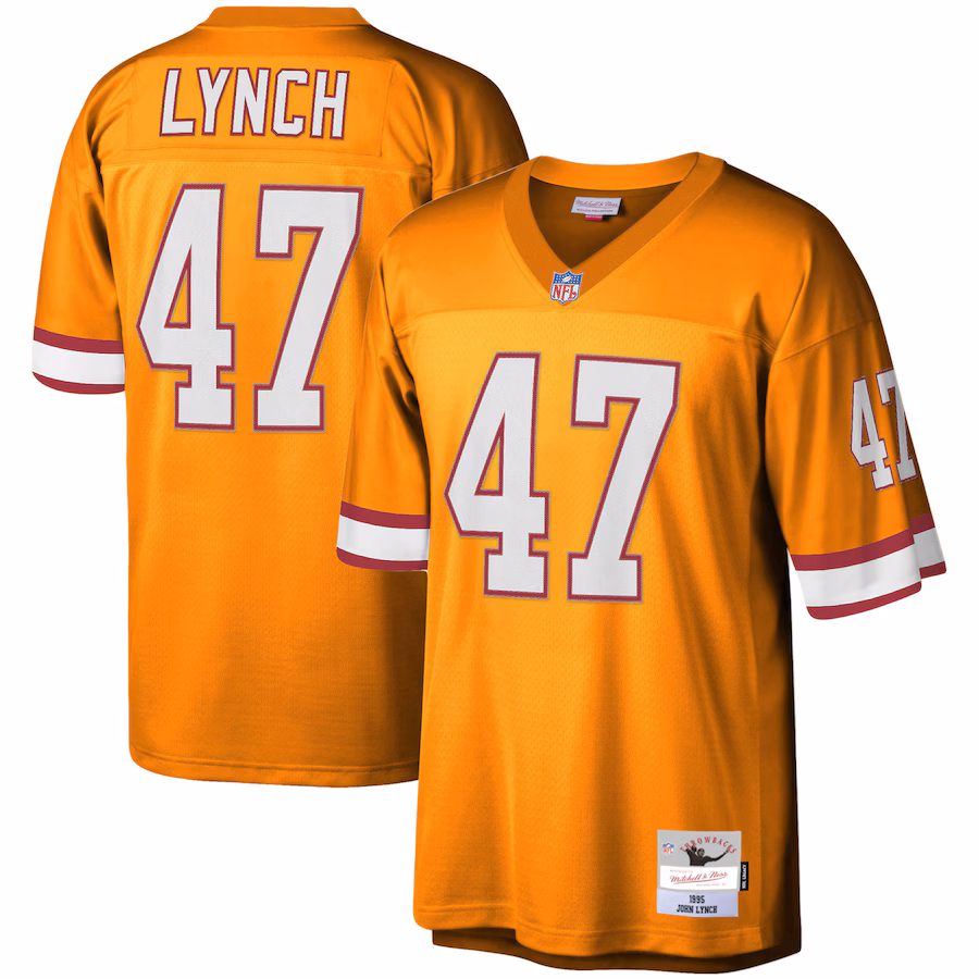 Men's Tampa Bay Buccaneers John Lynch Mitchell & Ness Orange Legacy Replica Jersey - Jersey