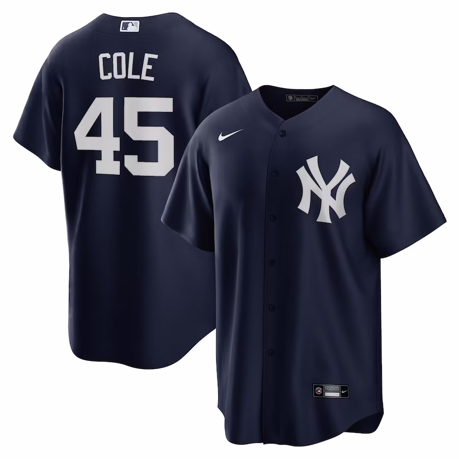 Men's New York Yankees Gerrit Cole Nike Navy Alternate Replica Player Name Jersey - Jersey