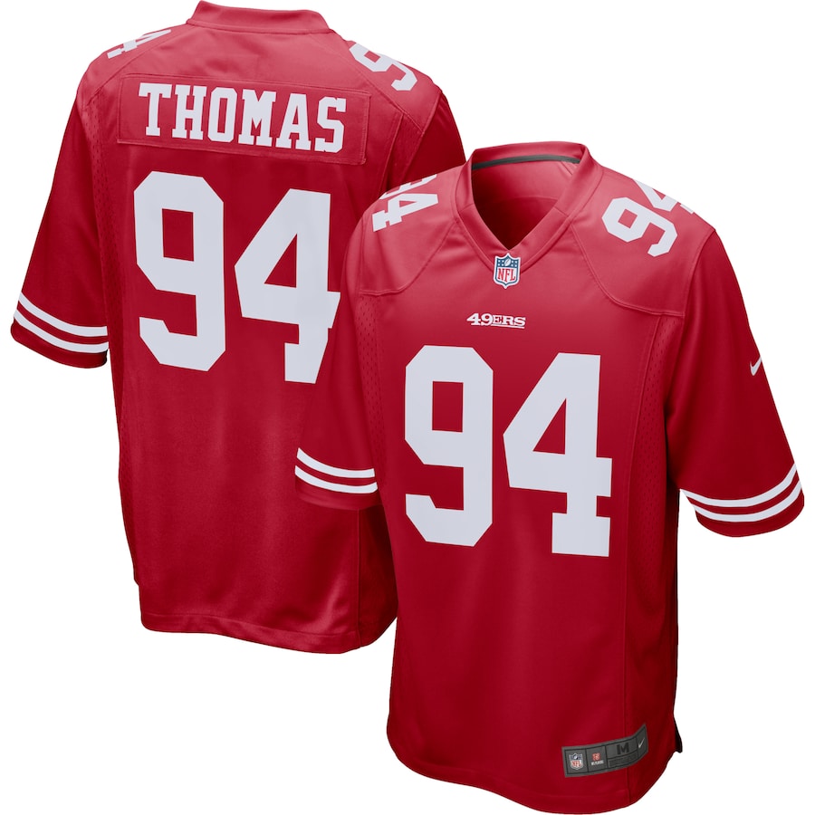 Men's San Francisco 49ers Solomon Thomas Nike Scarlet Player Game Jersey - Jersey