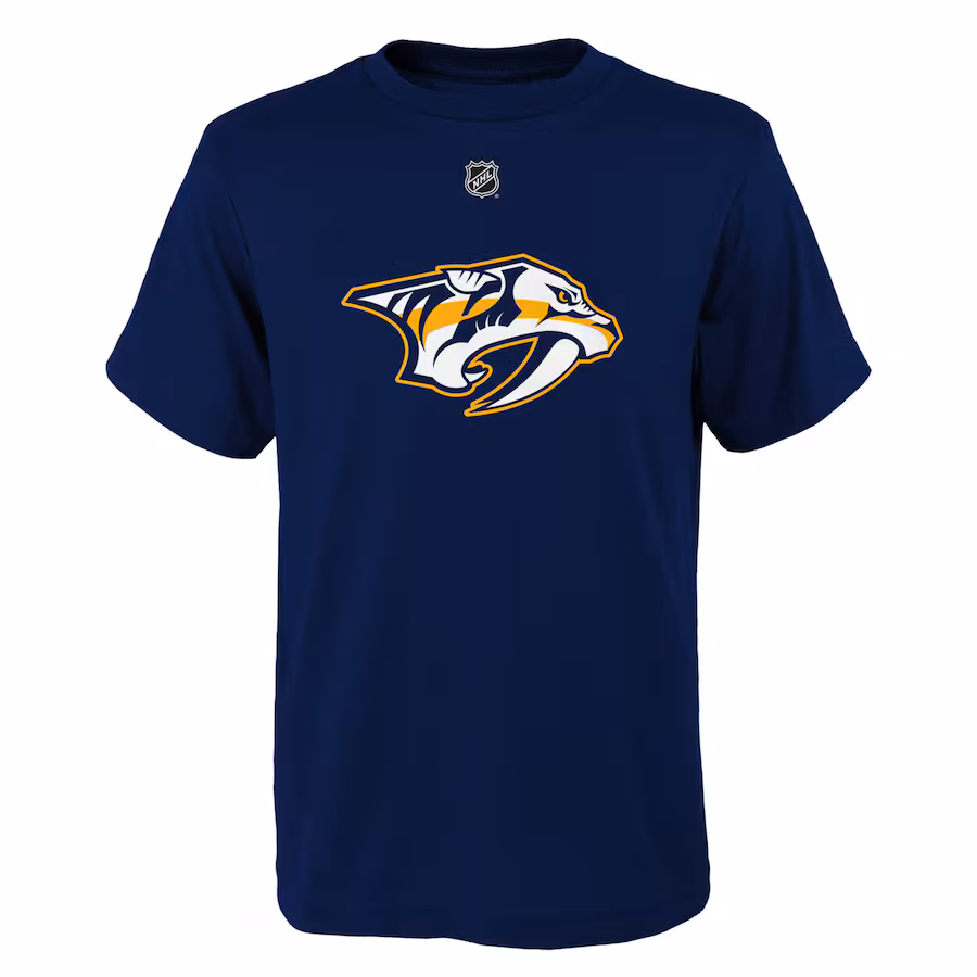 Youth Nashville Predators Navy Primary Logo T-Shirt - Jersey