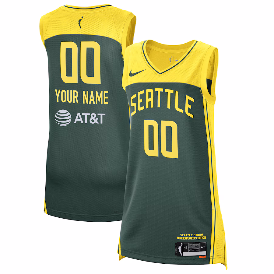 Unisex Seattle Storm Nike Green 2021 Explorer Edition Victory Custom Jersey - Jersey