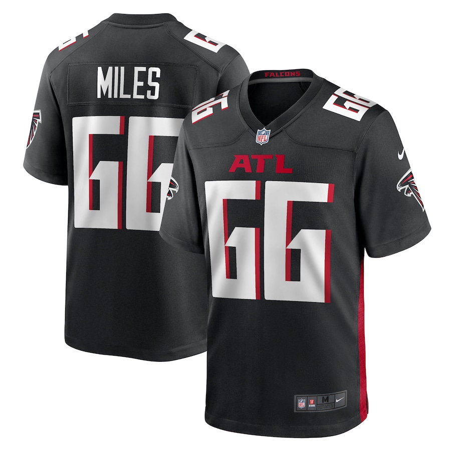 Men's Atlanta Falcons Joshua Miles Nike  Black  Game Jersey - Jersey
