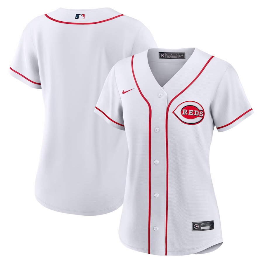 Women's Cincinnati Reds Nike White Home Replica Team Jersey - Jersey