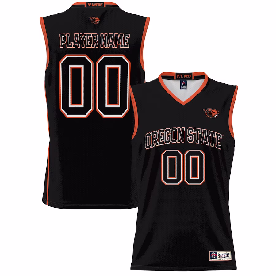 Oregon State Beavers GameDay Greats Unisex NIL Pick-A-Player Lightweight Basketball Jersey - Black - Jersey