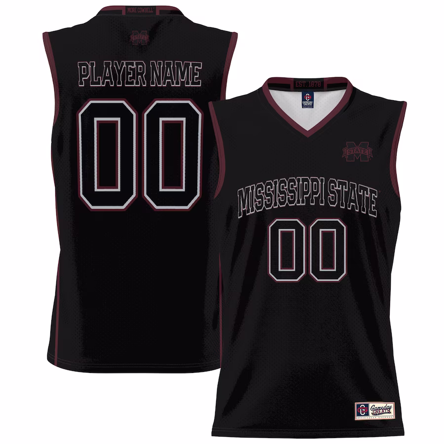 Mississippi State Bulldogs GameDay Greats Youth NIL Pick-A-Player Lightweight Basketball Jersey - Black - Jersey