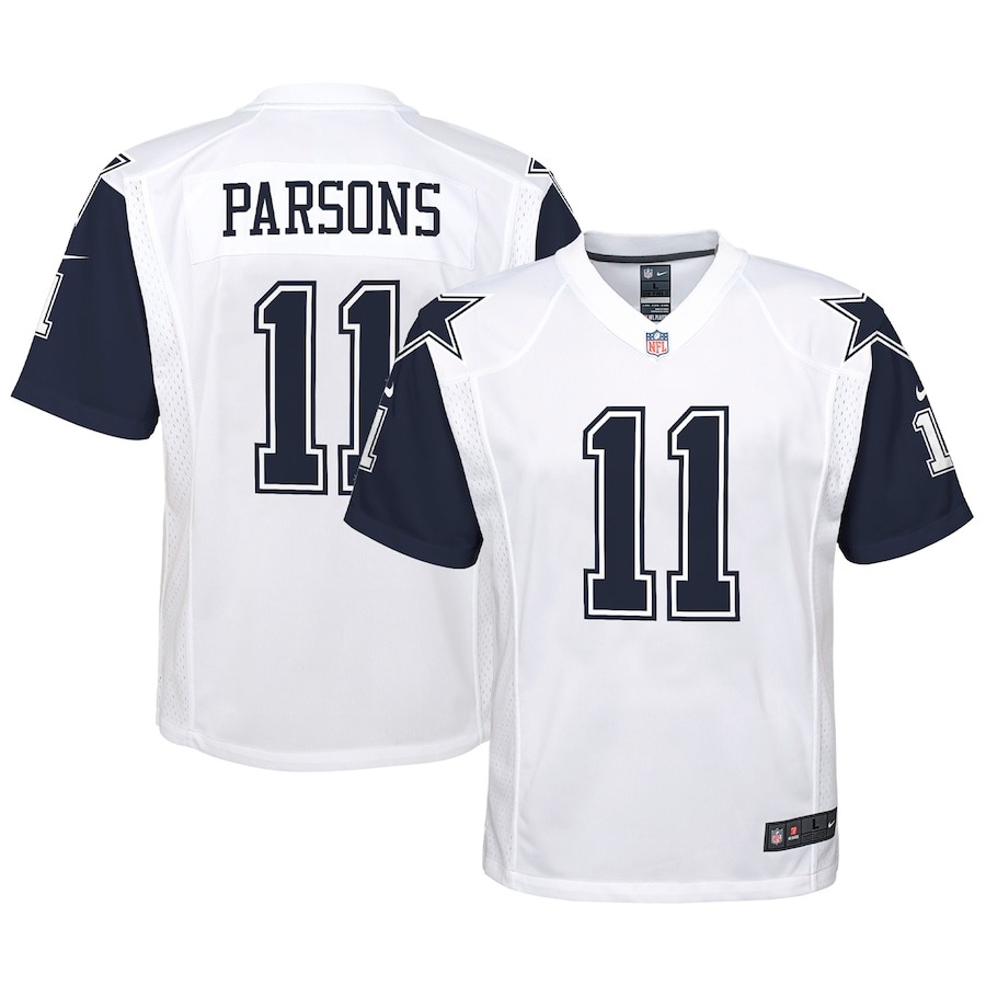 Youth Dallas Cowboys Micah Parsons Nike White Alternate Game Jersey - Jersey