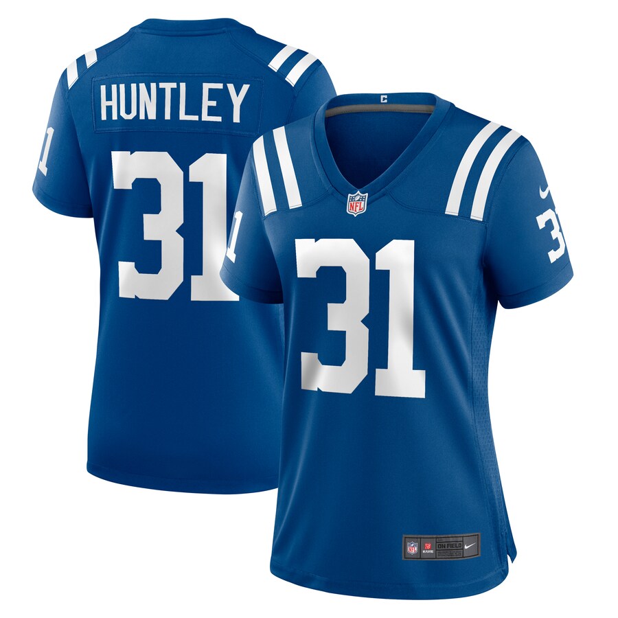 Women's Indianapolis Colts Jason Huntley Nike  Royal Team Game Jersey - Jersey