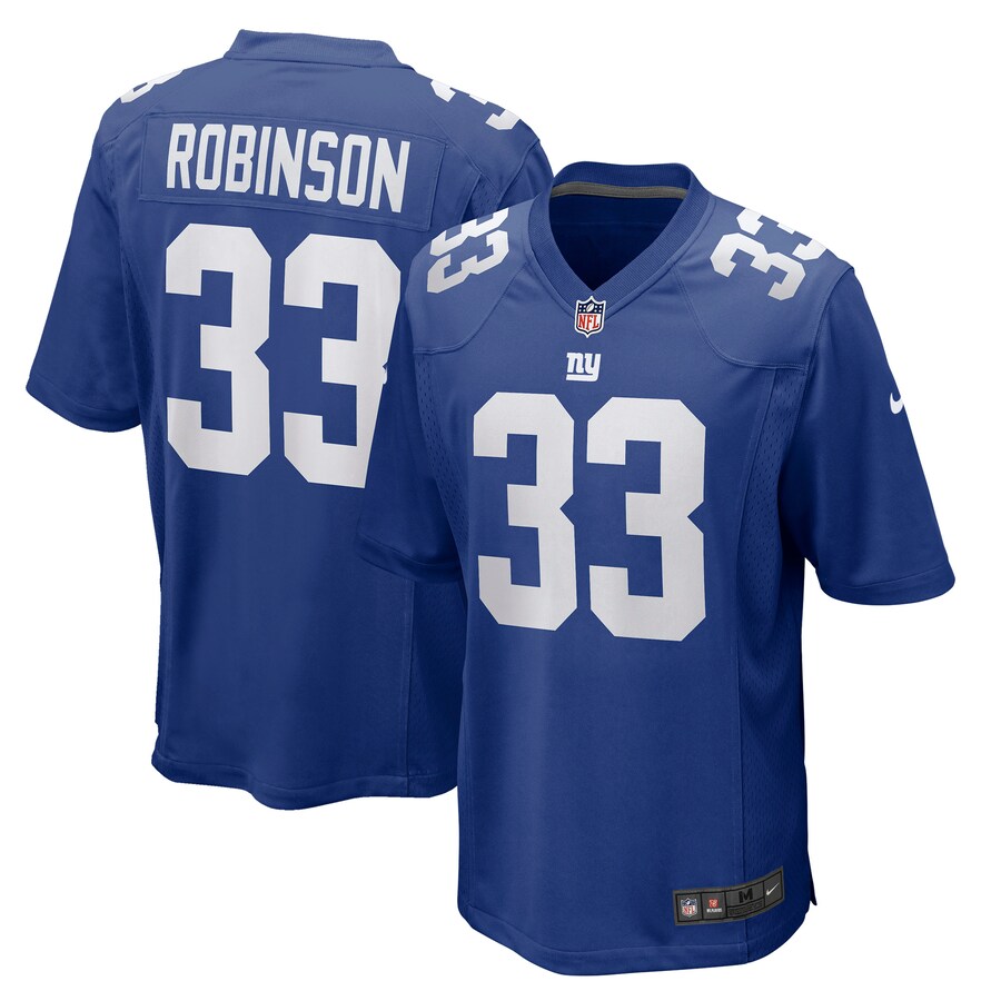 Men's New York Giants Aaron Robinson Nike Royal Game Player Jersey - Jersey