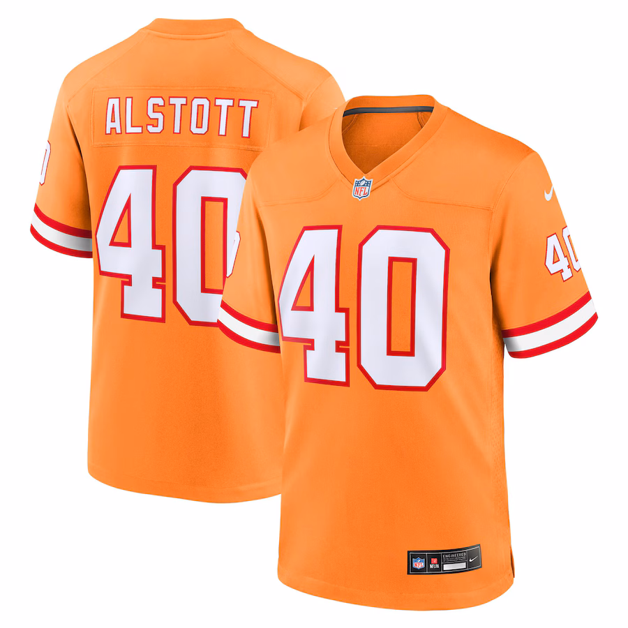 Youth Tampa Bay Buccaneers Mike Alstott Nike Orange Retired Player Game Jersey - Jersey