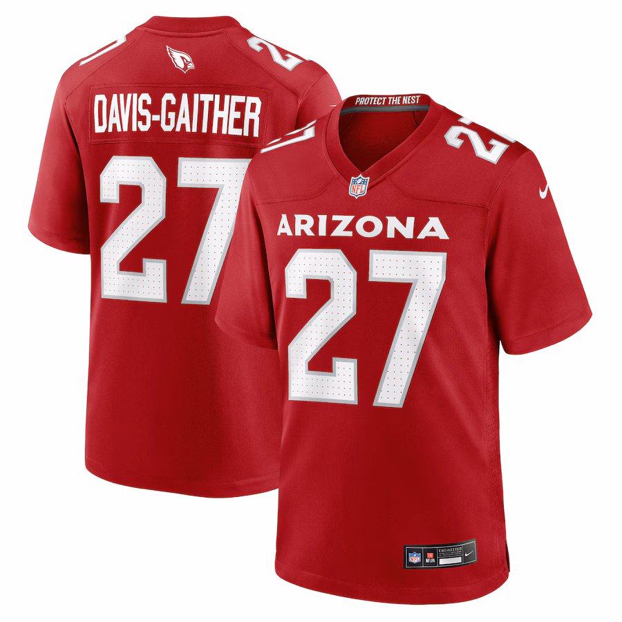 Men's Arizona Cardinals Akeem Davis-Gaither Nike Cardinal Team Game Jersey - Jersey
