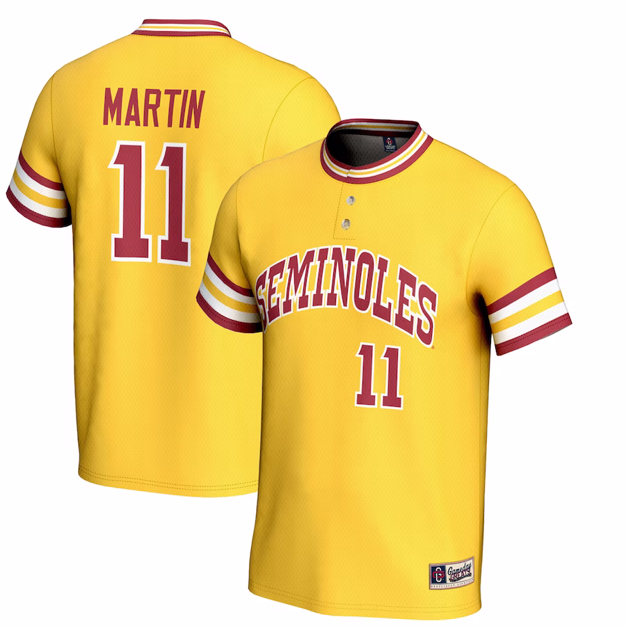 Mike Martin Florida State Seminoles GameDay Greats Youth Lightweight Baseball Jersey - Gold - Jersey