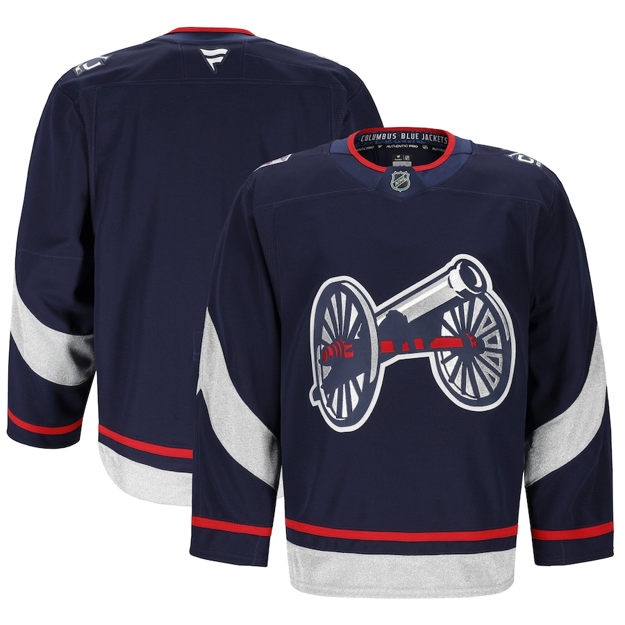 Men's Columbus Blue Jackets Fanatics Navy 2025 NHL Stadium Series Authentic Pro Jersey - Jersey