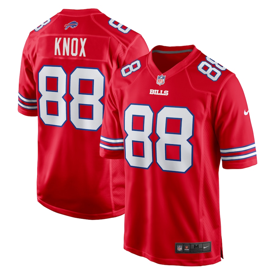 Men's Buffalo Bills Dawson Knox Nike Red Alternate Game Jersey - Jersey