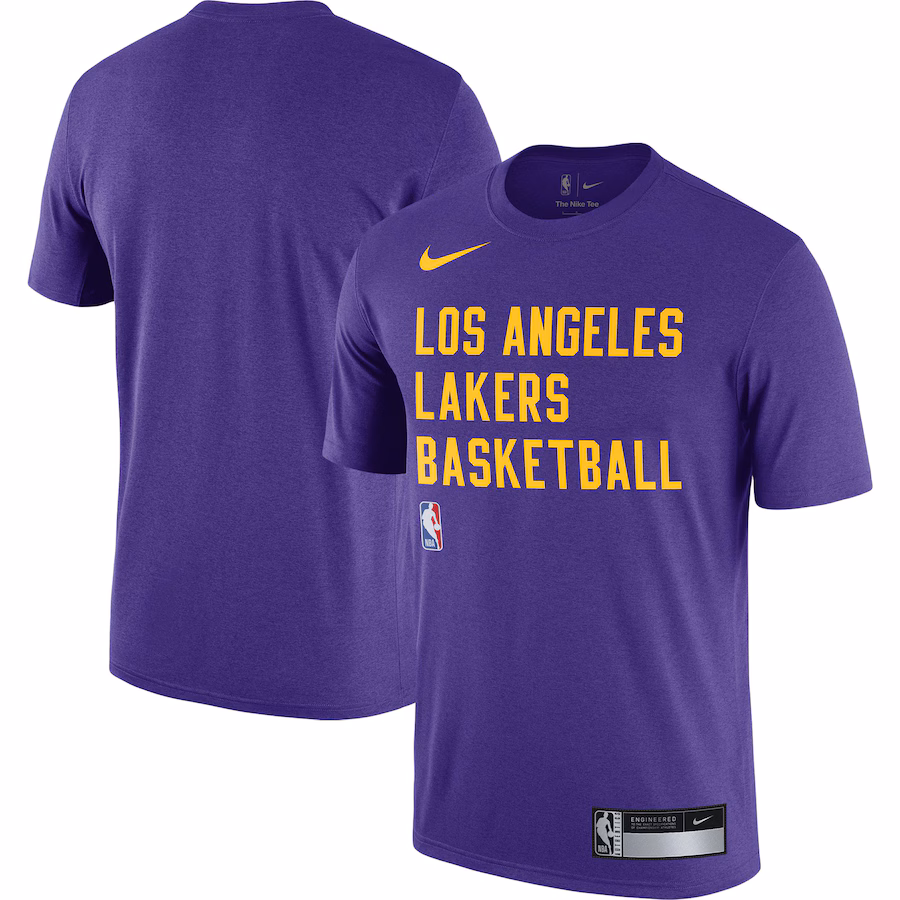 Men's Los Angeles Lakers Nike Purple 2023/24 Sideline Legend Performance Practice T-Shirt - Jersey
