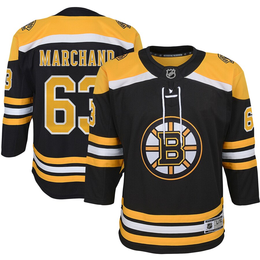 Youth Boston Bruins Brad Marchand Black Home Premier Player Jersey - Jersey