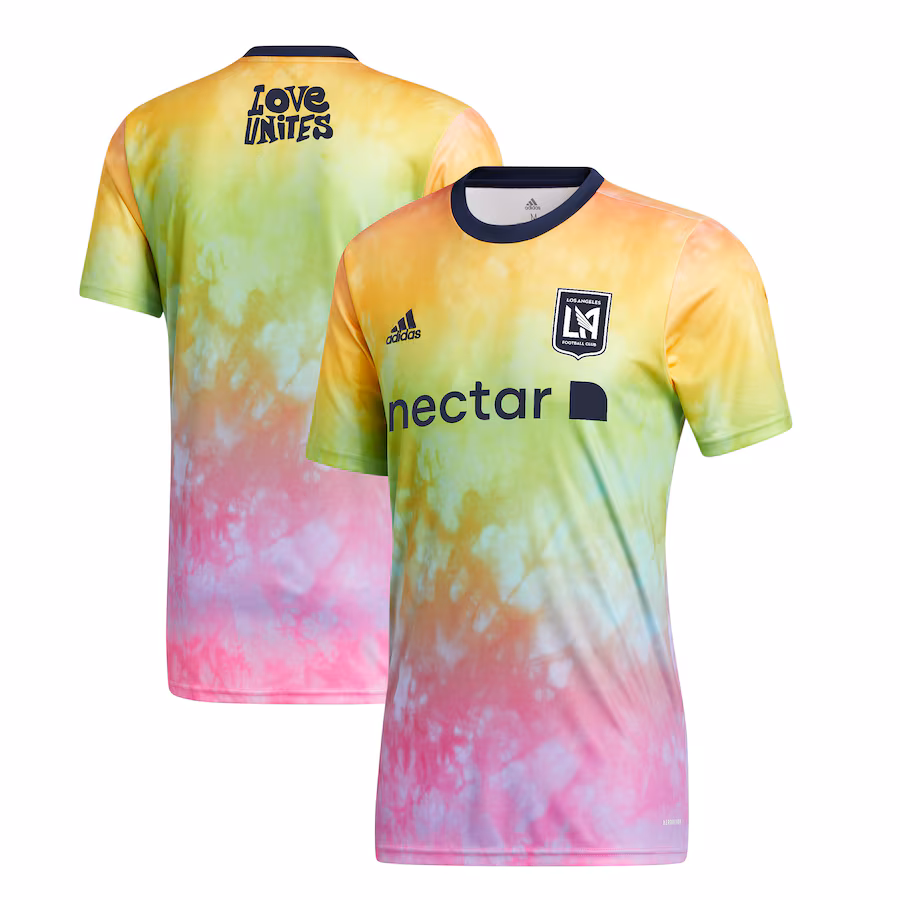 Men's LAFC adidas 2021 Pride Pre-Match Performance Top - Jersey