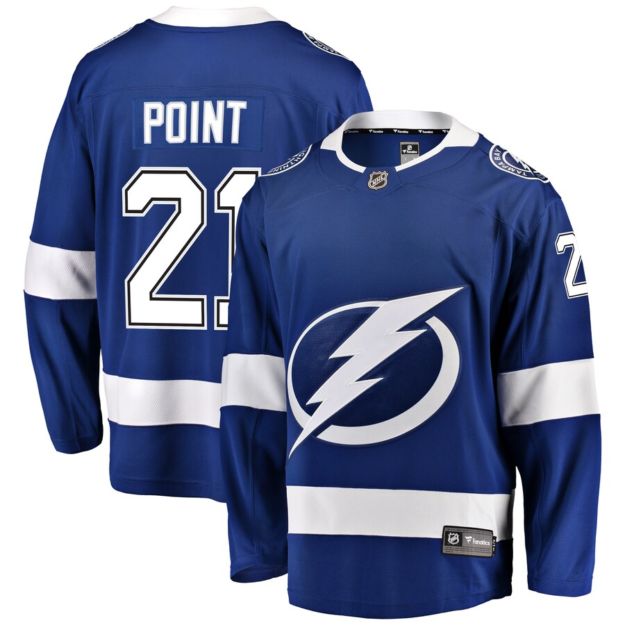 Men's Tampa Bay Lightning Brayden Point Fanatics Branded Blue Home Breakaway Player Jersey - Jersey