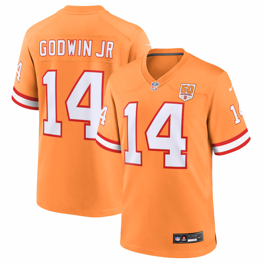 Men's Tampa Bay Buccaneers Chris Godwin Jr. Nike Creamsicle 50th Season Game Jersey - Jersey