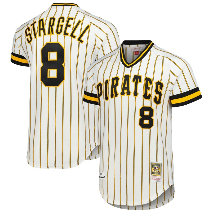 Men's Pittsburgh Pirates Willie Stargell Mitchell & Ness White Cooperstown Collection 1979 Authentic Jersey - Jersey