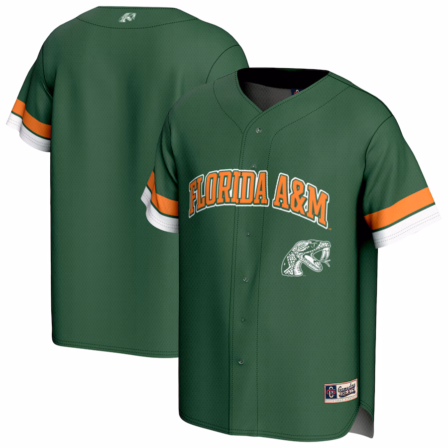 Youth GameDay Greats Green Florida A&M Rattlers Spirit Baseball Jersey - Jersey