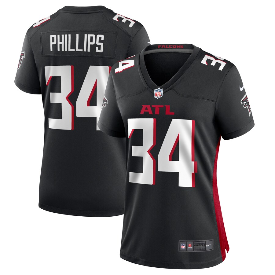 Women's Atlanta Falcons Clark Phillips III Nike  Black Team Game Jersey - Jersey