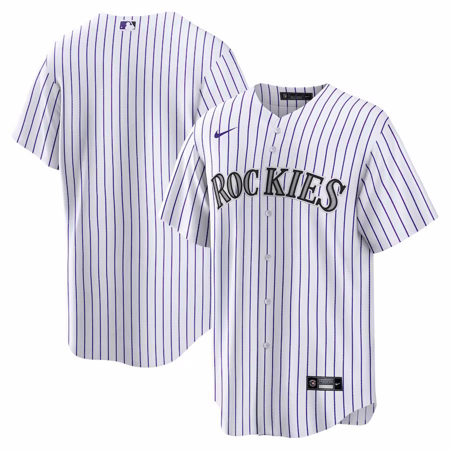 Men's Colorado Rockies Nike White Home Replica Team Jersey - Jersey