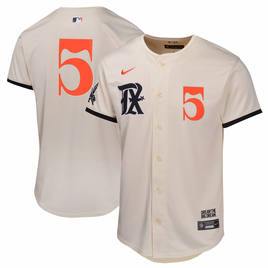 Youth Texas Rangers Corey Seager Nike Natural City Connect Limited Player Jersey - Jersey