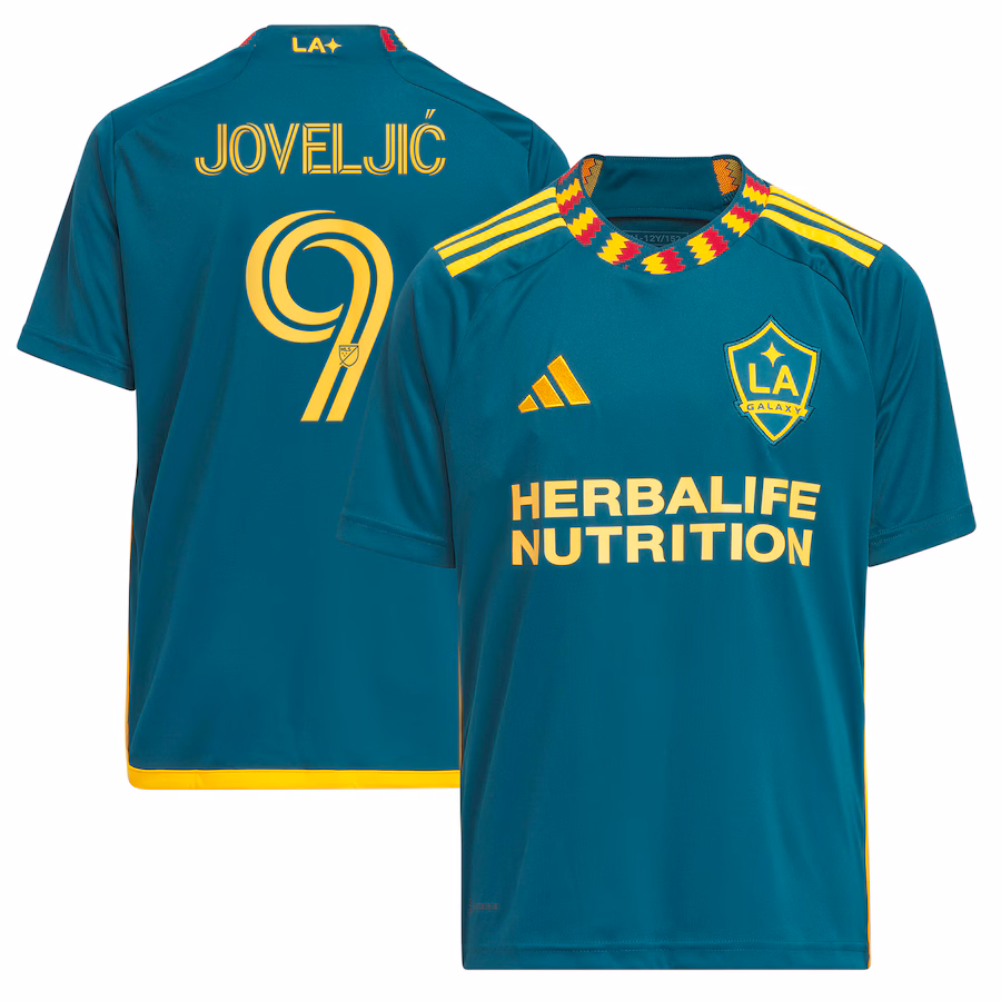 Youth LA Galaxy Dejan Joveljic adidas Green 2023 LA Kit Replica Player Jersey - Jersey