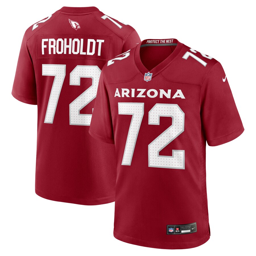 Men's Arizona Cardinals Hjalte Froholdt Nike Cardinal Team Game Jersey - Jersey