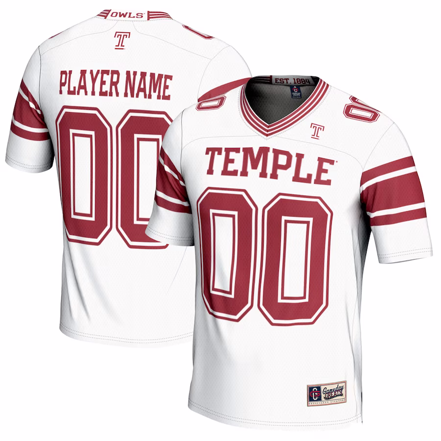 Temple Owls GameDay Greats Youth NIL Pick-A-Player Football Jersey - White - Jersey