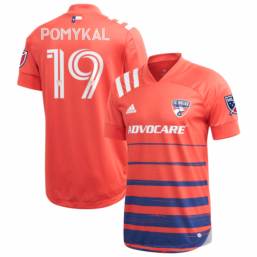 Men's FC Dallas Paxton Pomykal adidas Red 2020 Legacy EQT Authentic Jersey - Jersey