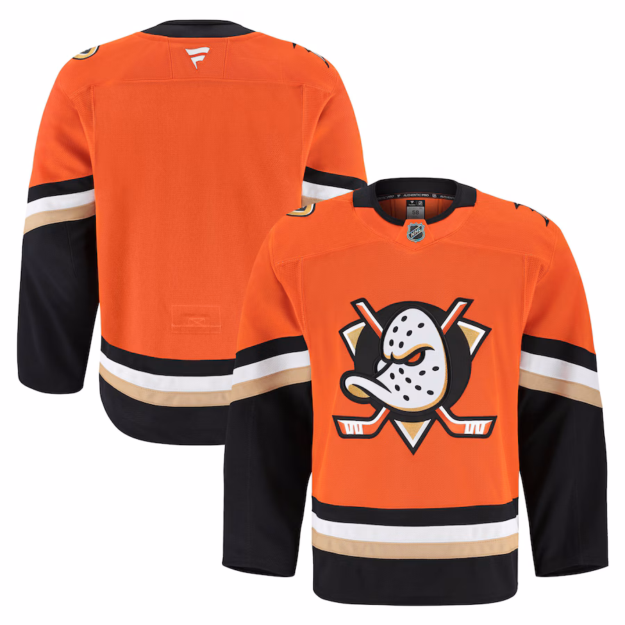 Men's Anaheim Ducks Fanatics Orange Home Authentic Pro Jersey - Jersey