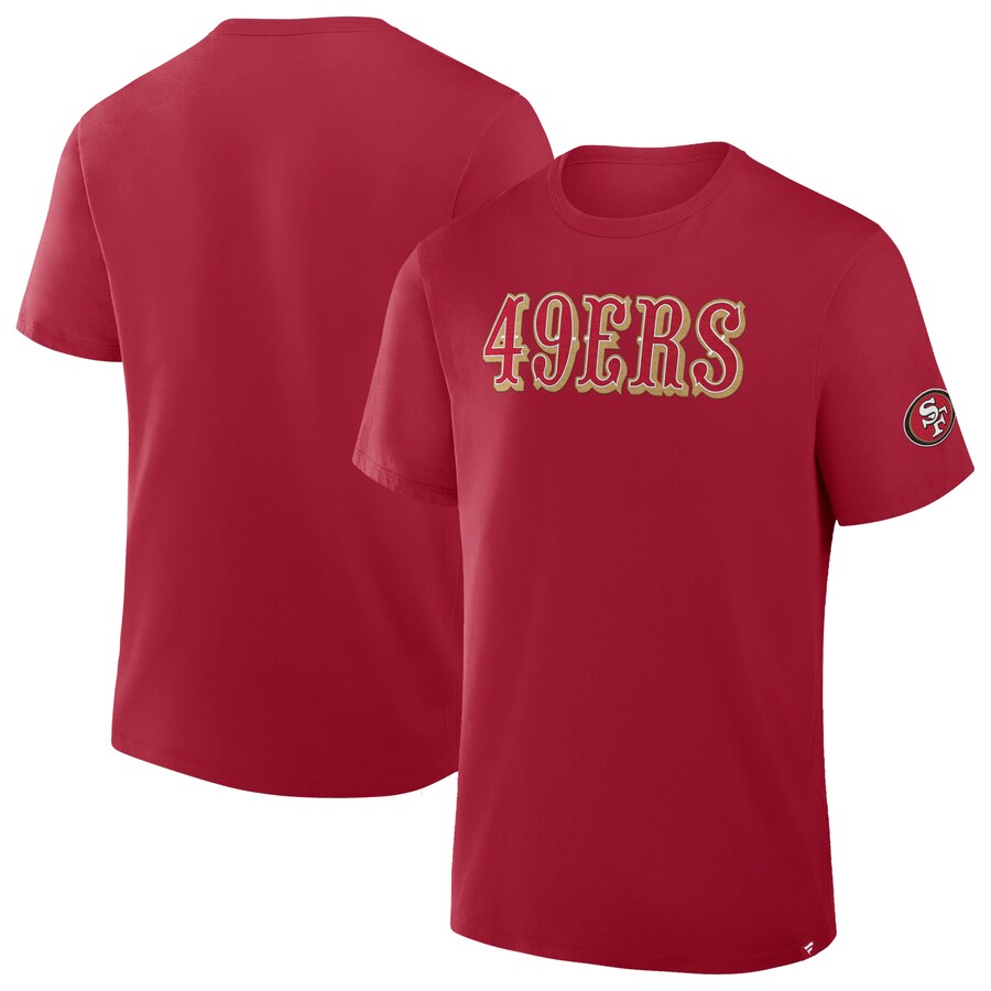 Men's San Francisco 49ers  Fanatics Scarlet Legacy Cotton T-Shirt - Jersey